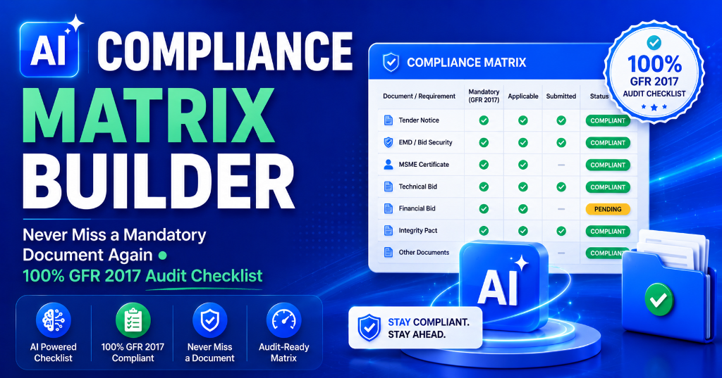 AI Compliance Matrix Builder - 100% GFR 2017 Audit Checklist