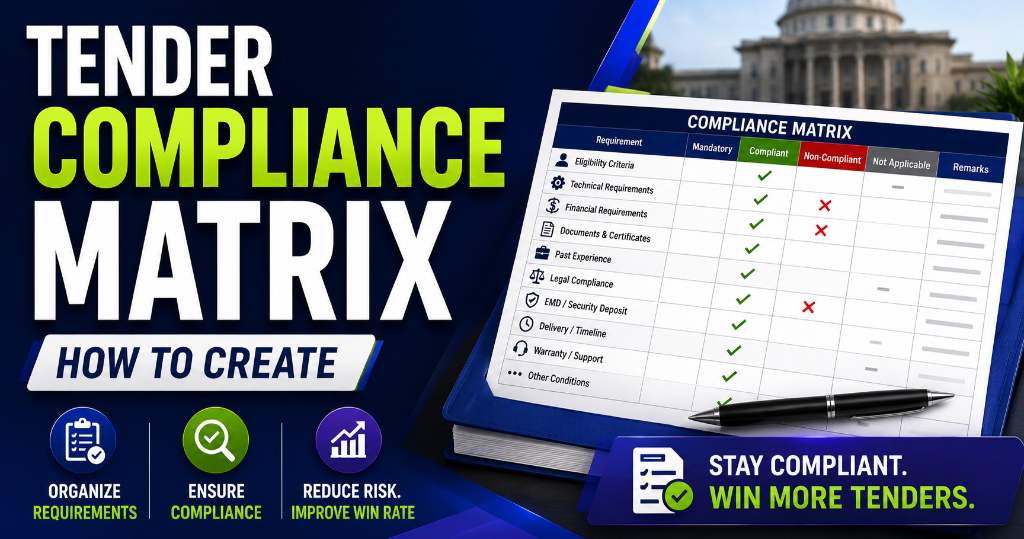How to Create a Tender Compliance Matrix in India 2026