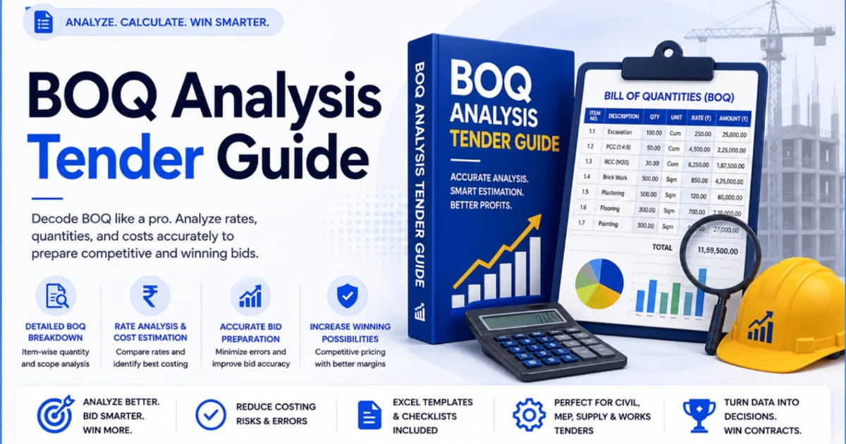 BOQ Analysis for Government Tenders India 2026