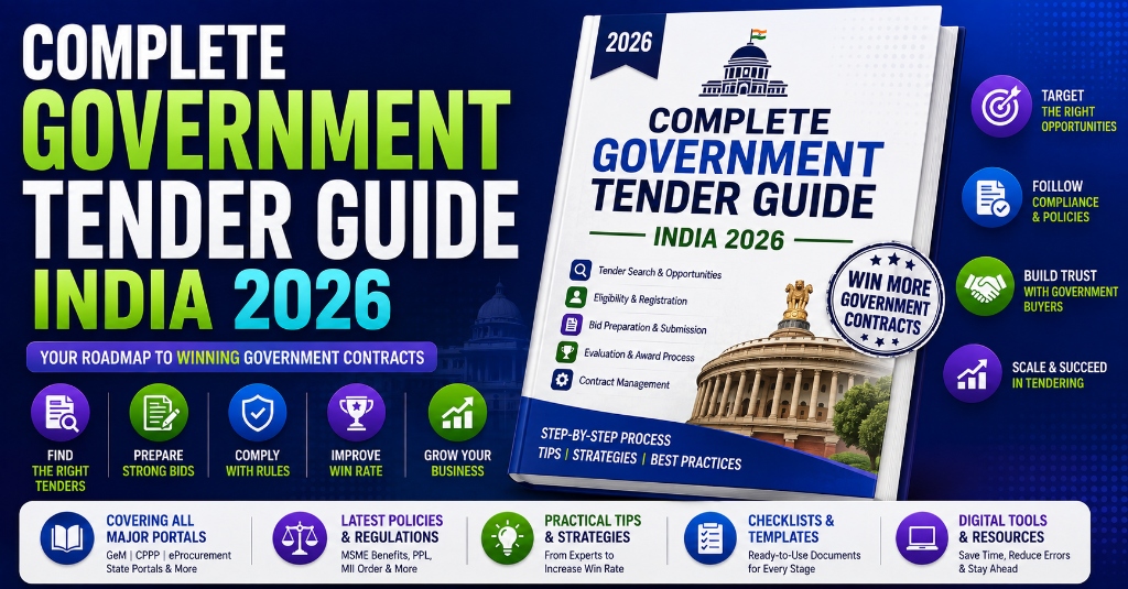 Complete Government Tender Guide India 2026: Step-by-Step Bidding Process for MSMEs, Startups & Contractors