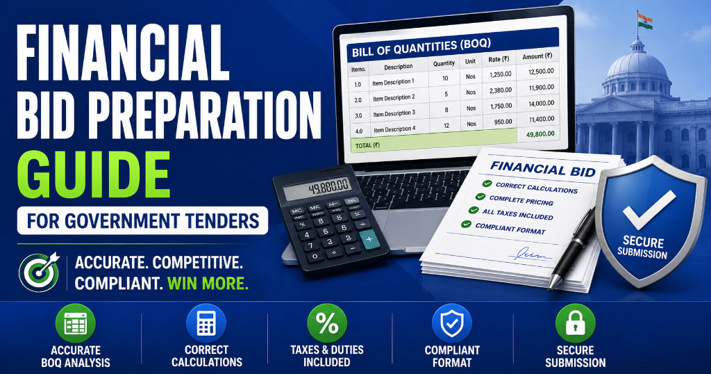 Financial Bid Preparation Guide for Indian Government Tenders (2026): Pricing Strategies That Win