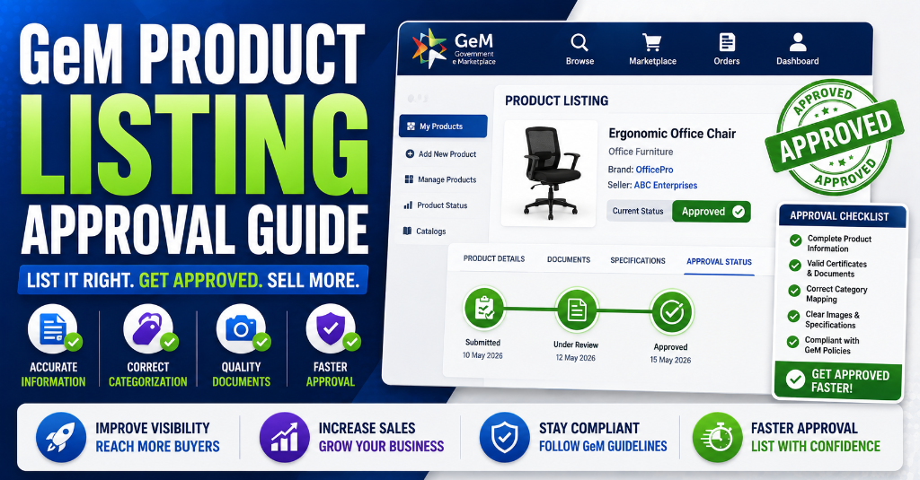 GeM Product Listing Approval Guide (2026): From Registration to First Order