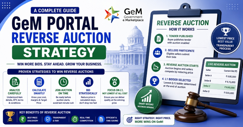 GeM Portal Reverse Auction Strategy: The Complete Guide to Winning RA Bids in 2026