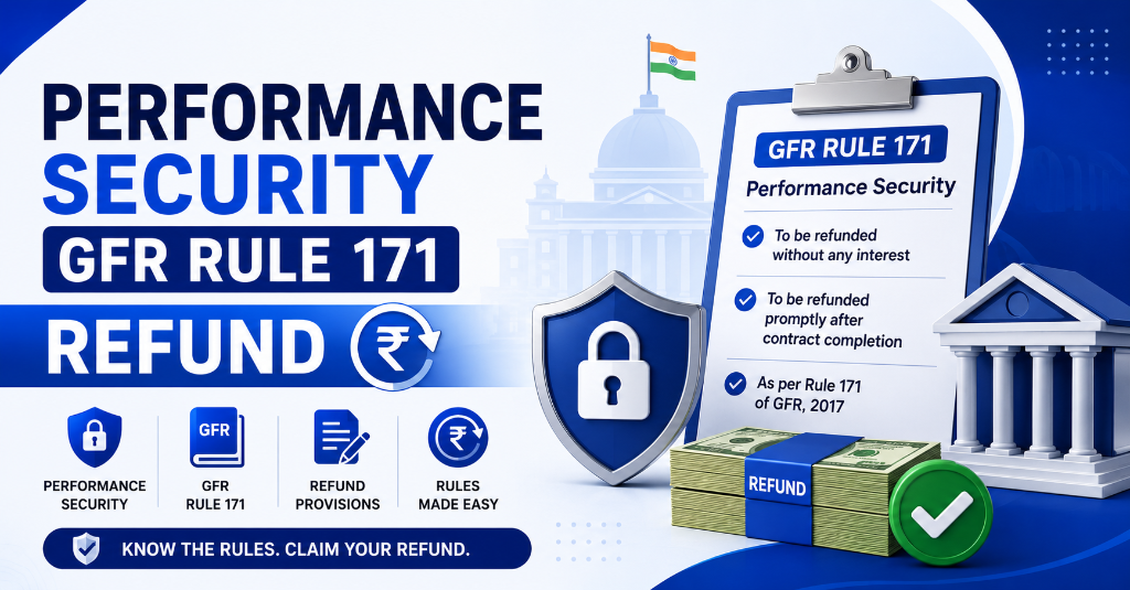 Performance Security Under GFR Rule 171 (2026): Complete Refund, Forfeiture & e-BG Guide