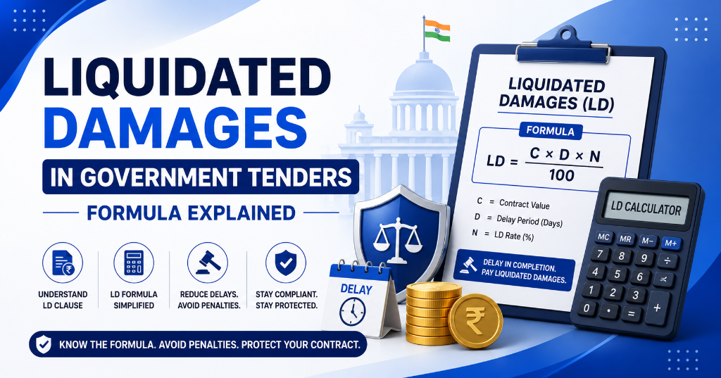 Liquidated Damages in Government Tenders: Formula, GFR Rules & Supreme Court Precedents (2026)