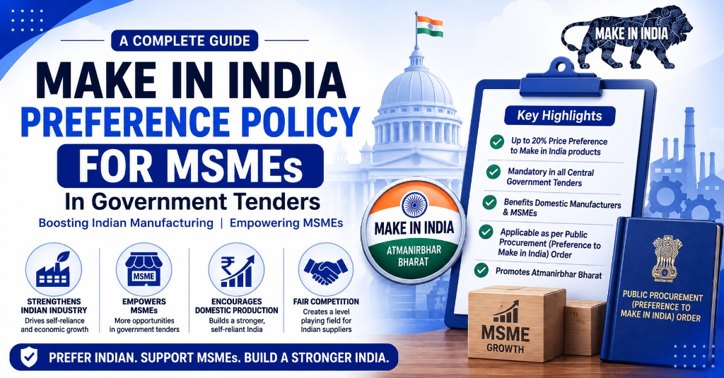 Make in India Preference Policy in Government Tenders: The Definitive DPIIT PPP-MII Guide (2024–2026)