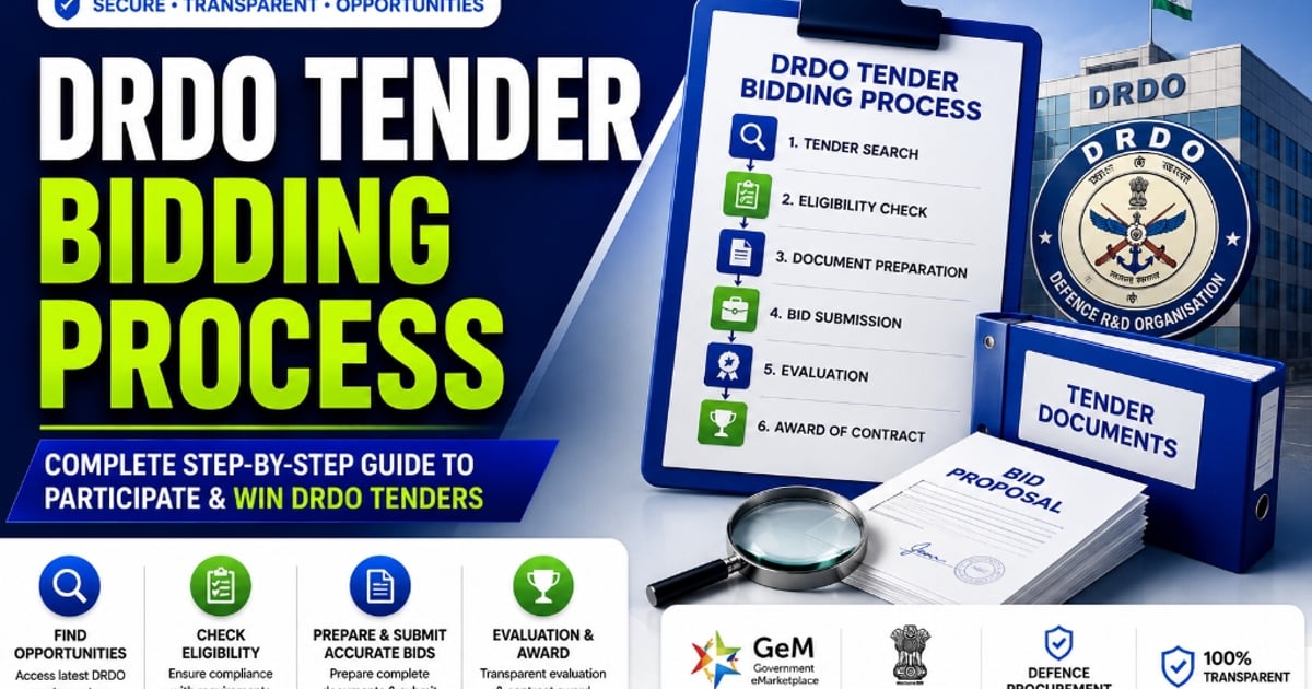 DRDO Tender Bidding Process Complete Guide 2026