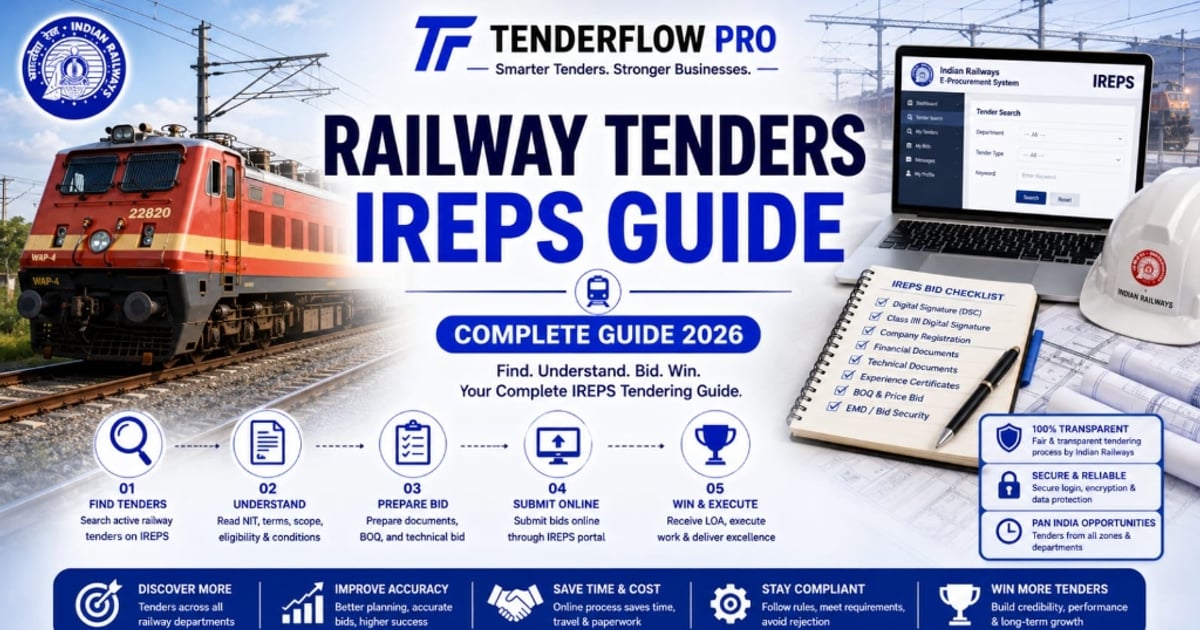 Railway Tenders IREPS Complete Guide 2026