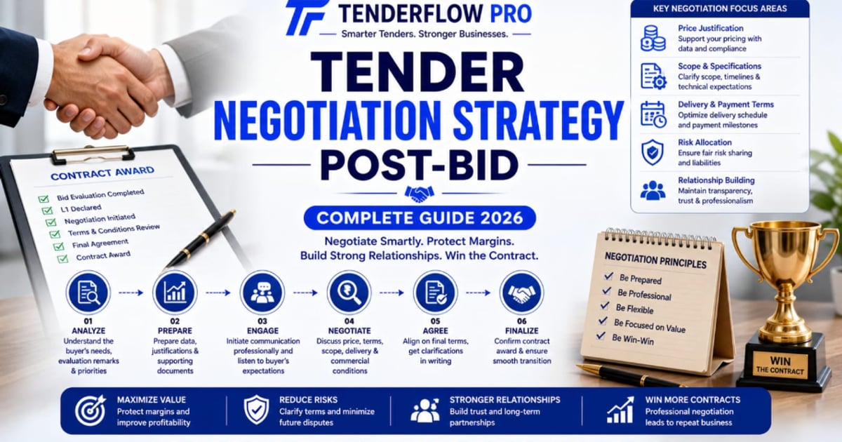 Tender Negotiation Strategy Post-Bid Guide 2026
