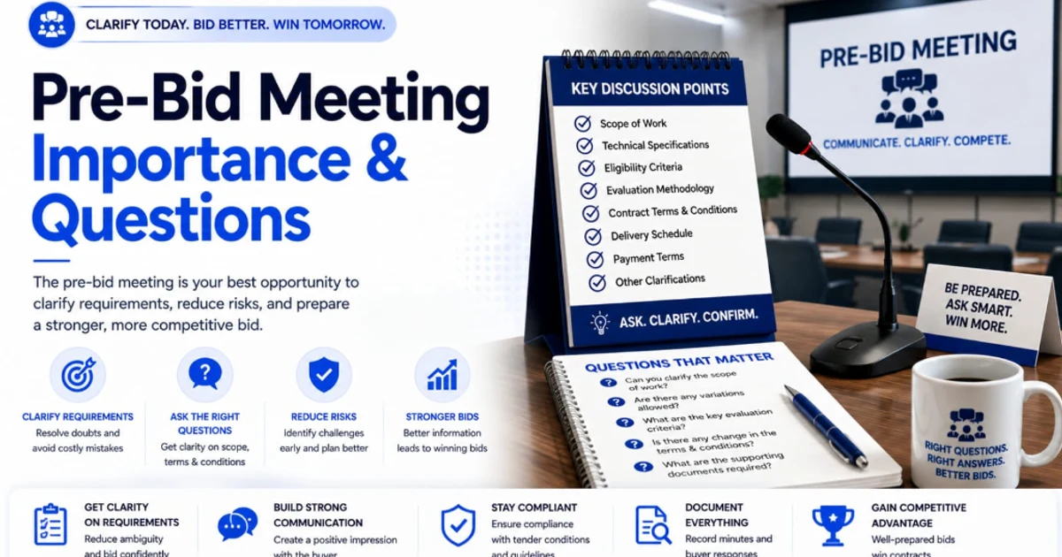 Pre-Bid Meeting Importance & Questions Complete Guide 2026